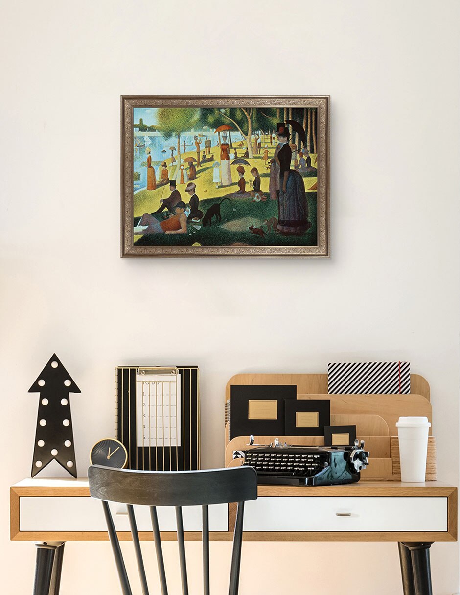 Cuadro decorativo Seurat – tarde de domingo en la isla de portfolio arts group técnica mixta 3