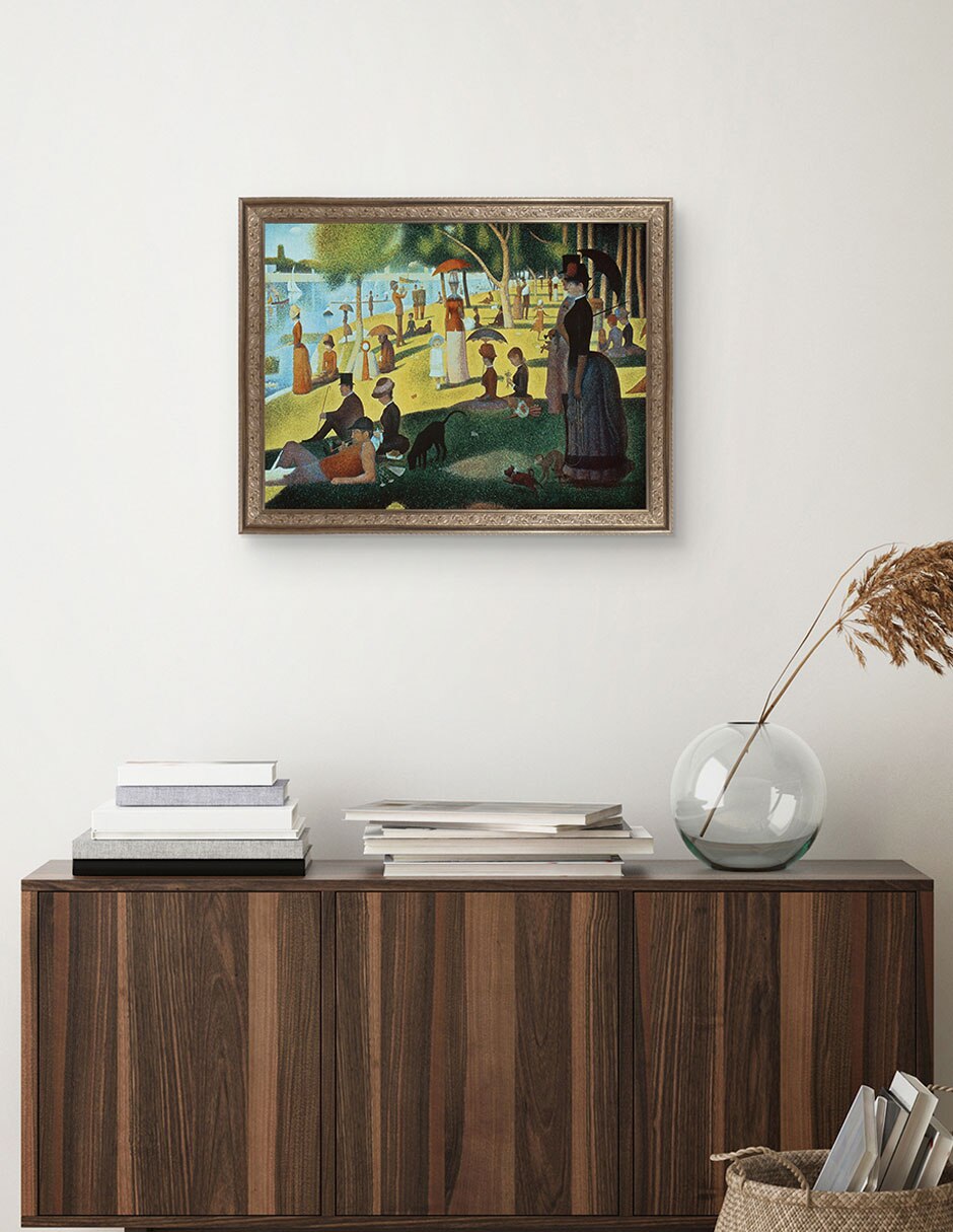 Cuadro decorativo Seurat – tarde de domingo en la isla de portfolio arts group técnica mixta 4