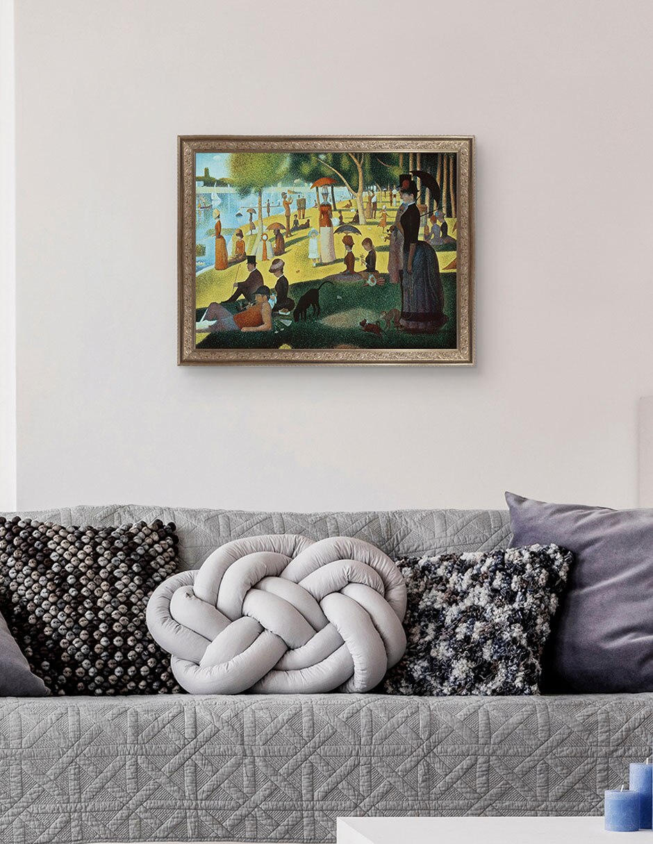 Cuadro decorativo Seurat – tarde de domingo en la isla de portfolio arts group técnica mixta 5