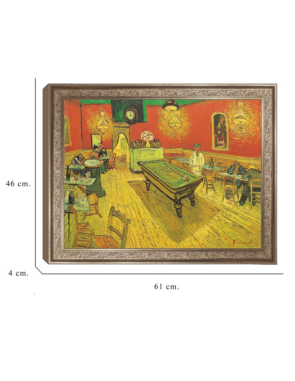 Cuadro decorativo Café nocturno con mesa de billar de Portfolio Arts Group técnica mixta 8