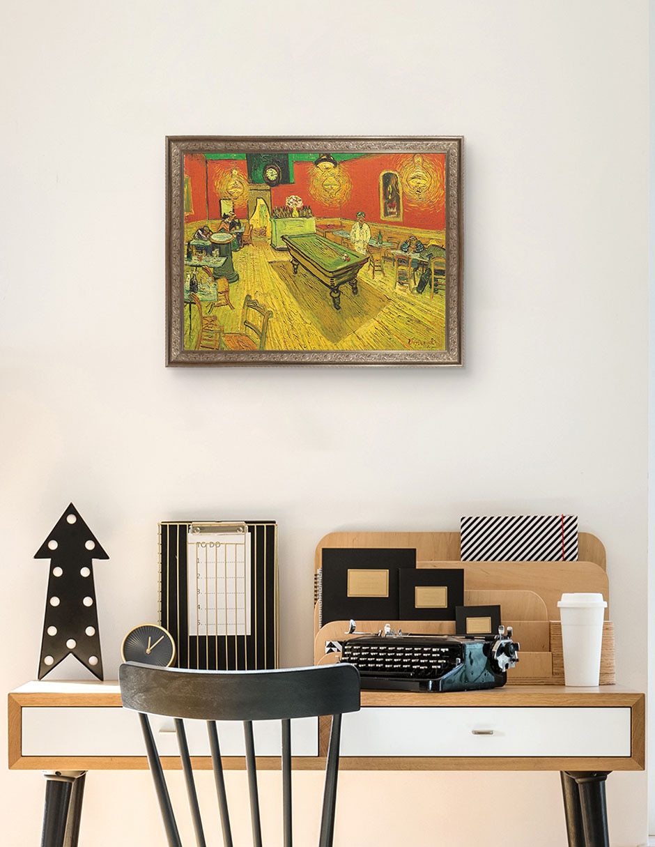 Cuadro decorativo Café nocturno con mesa de billar de Portfolio Arts Group técnica mixta 3