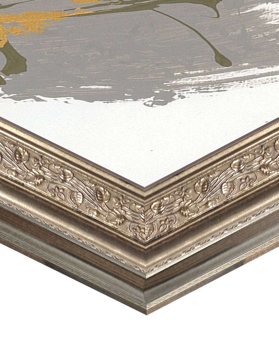 Cuadro decorativo Negro y dorado 1 de Dan Houston técnica mixta 2