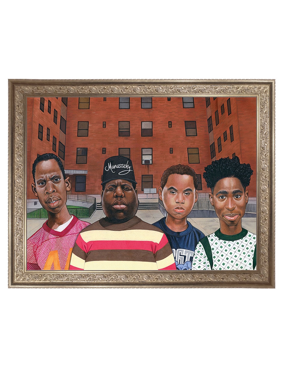 Chicos del barrio – hip hop de Manasseh Johnson técnica mixta