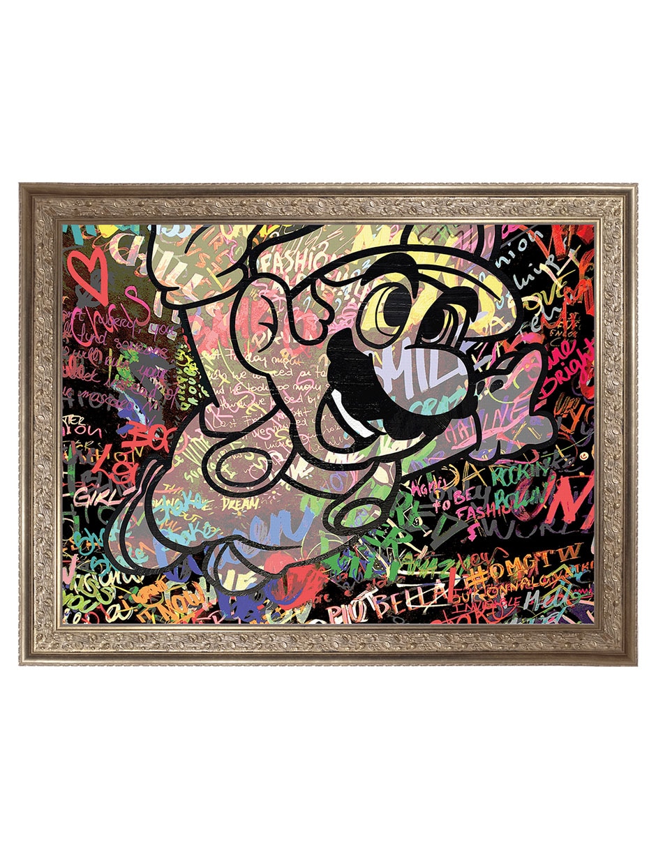 Cuadro decorativo Graffiti de Mario caricatura de the Pop Art Factory técnica mixta