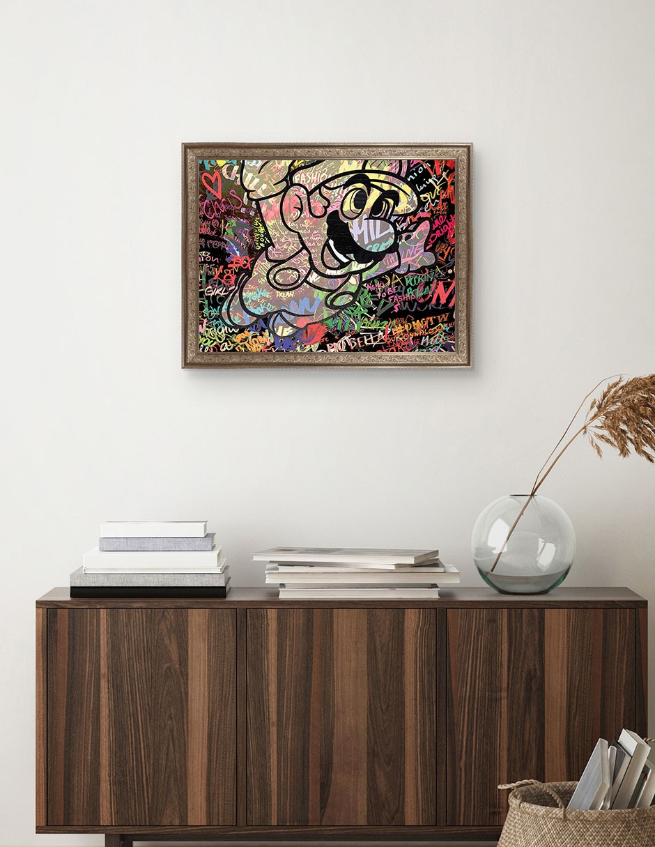 Cuadro decorativo Graffiti de Mario caricatura de the Pop Art Factory técnica mixta 4