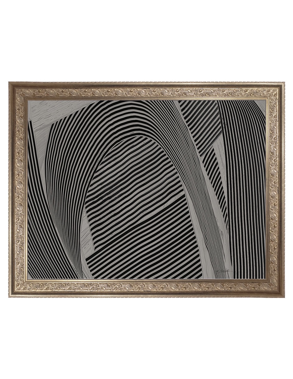 Cuadro decorativo Tejido gris I de Mike Schick técnica mixta