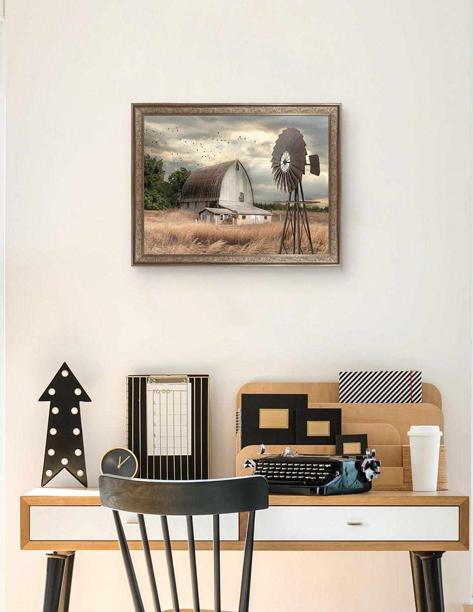 Cuadro decorativo Granja de la bahía Henderson de Lori Deiter técnica mixta 3