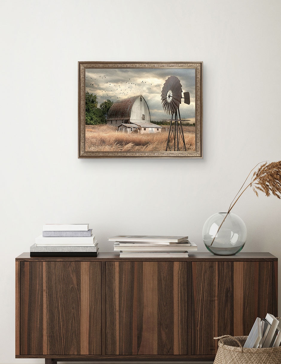 Cuadro decorativo Granja de la bahía Henderson de Lori Deiter técnica mixta 4