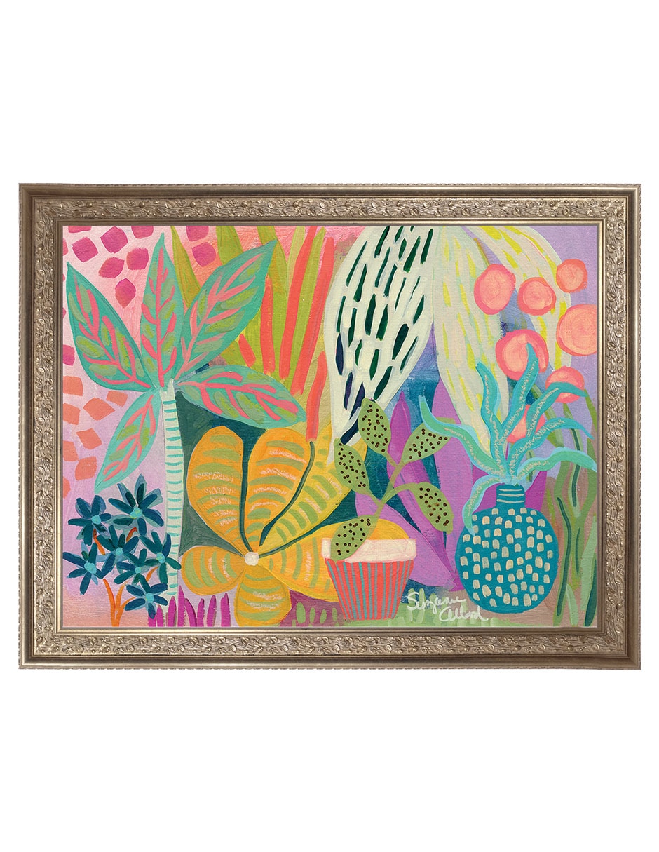 Cuadro decorativo Paraíso de palmeras de Suzanne Allard técnica mixta