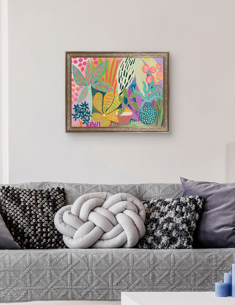 Cuadro decorativo Paraíso de palmeras de Suzanne Allard técnica mixta 5