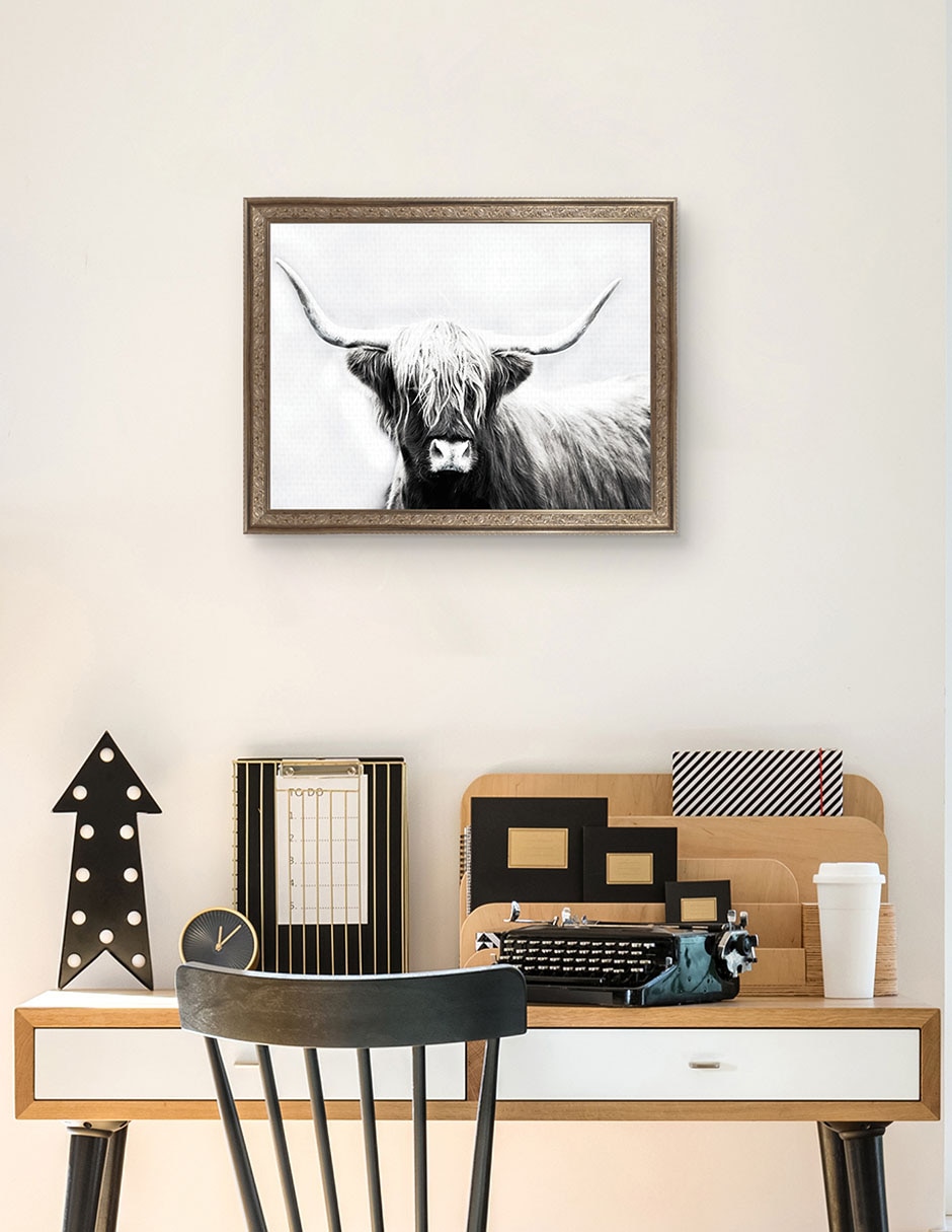 Cuadro decorativo Longhorn de las tierras altas de Danita Delimont técnica mixta 3