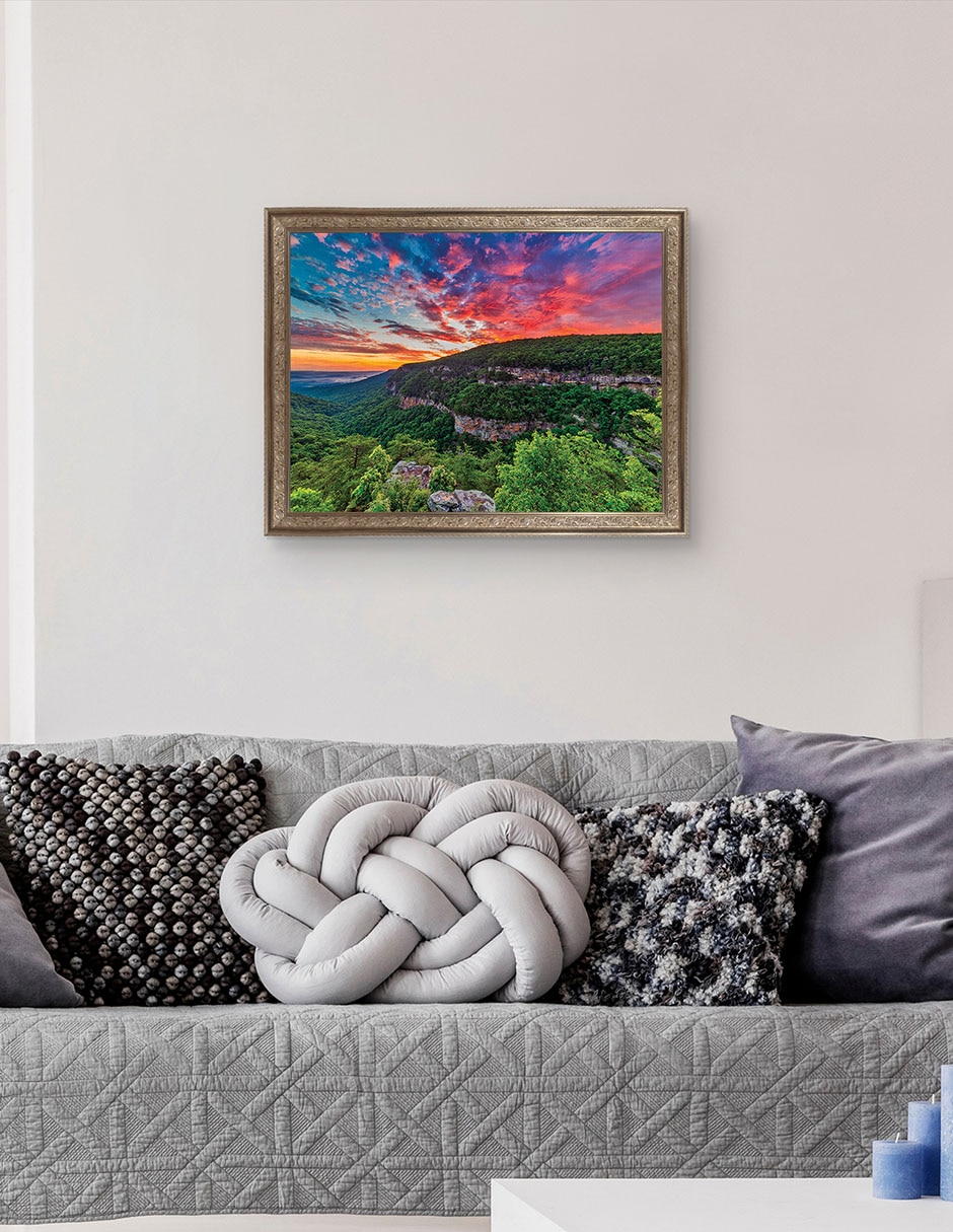 Cuadro decorativo Amanecer en Cloudland Canyon de Andy Crawford técnica mixta 5