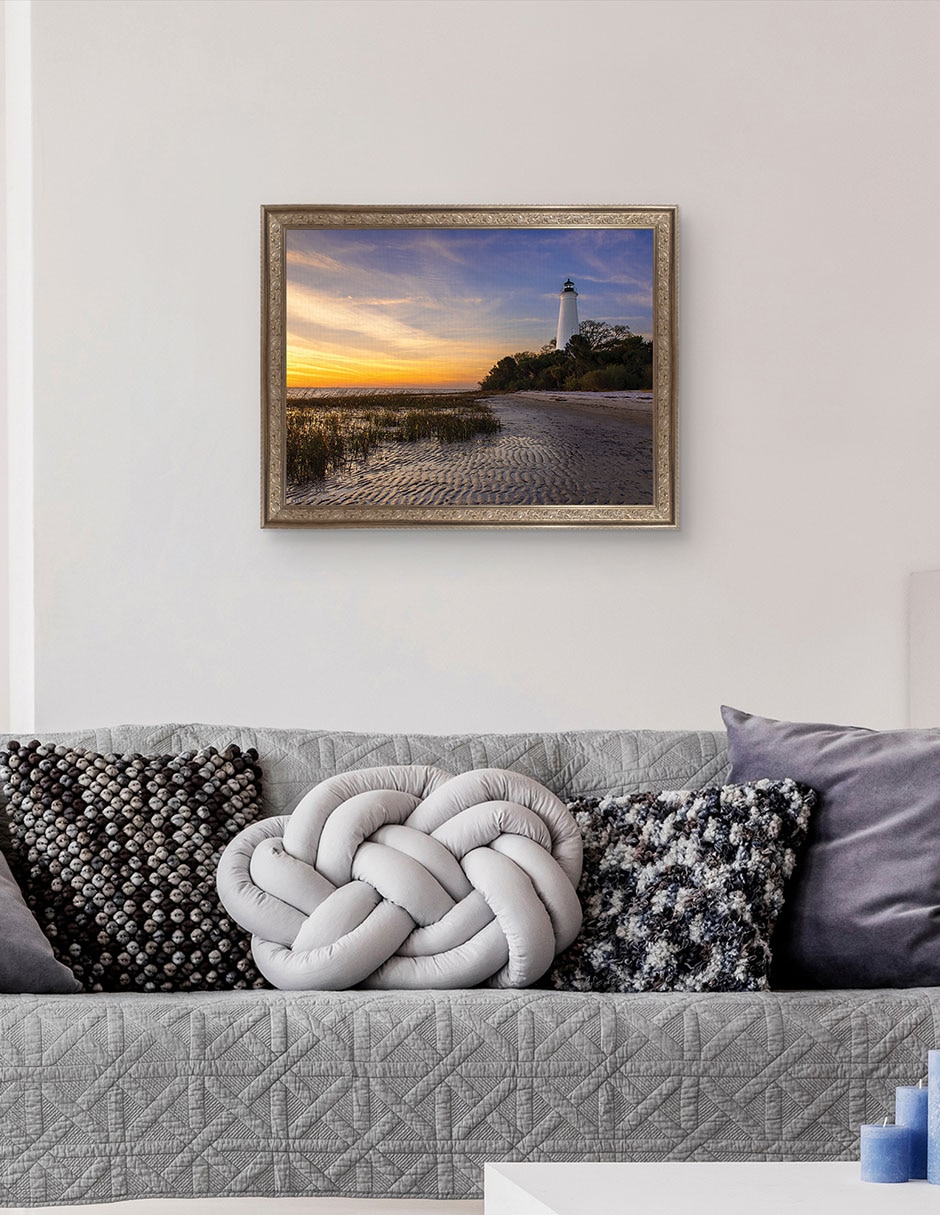 Cuadro decorativo Atardecer en el faro St Marks de Andy Crawford técnica mixta 5