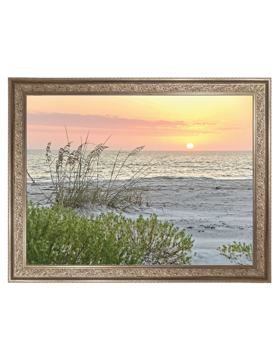 Cuadro decorativo Atardecer calmante de Mary Lou Johnson técnica mixta