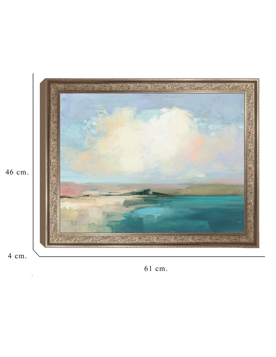 Cuadro decorativo Cielo costero de Julia Purinton técnica mixta 8