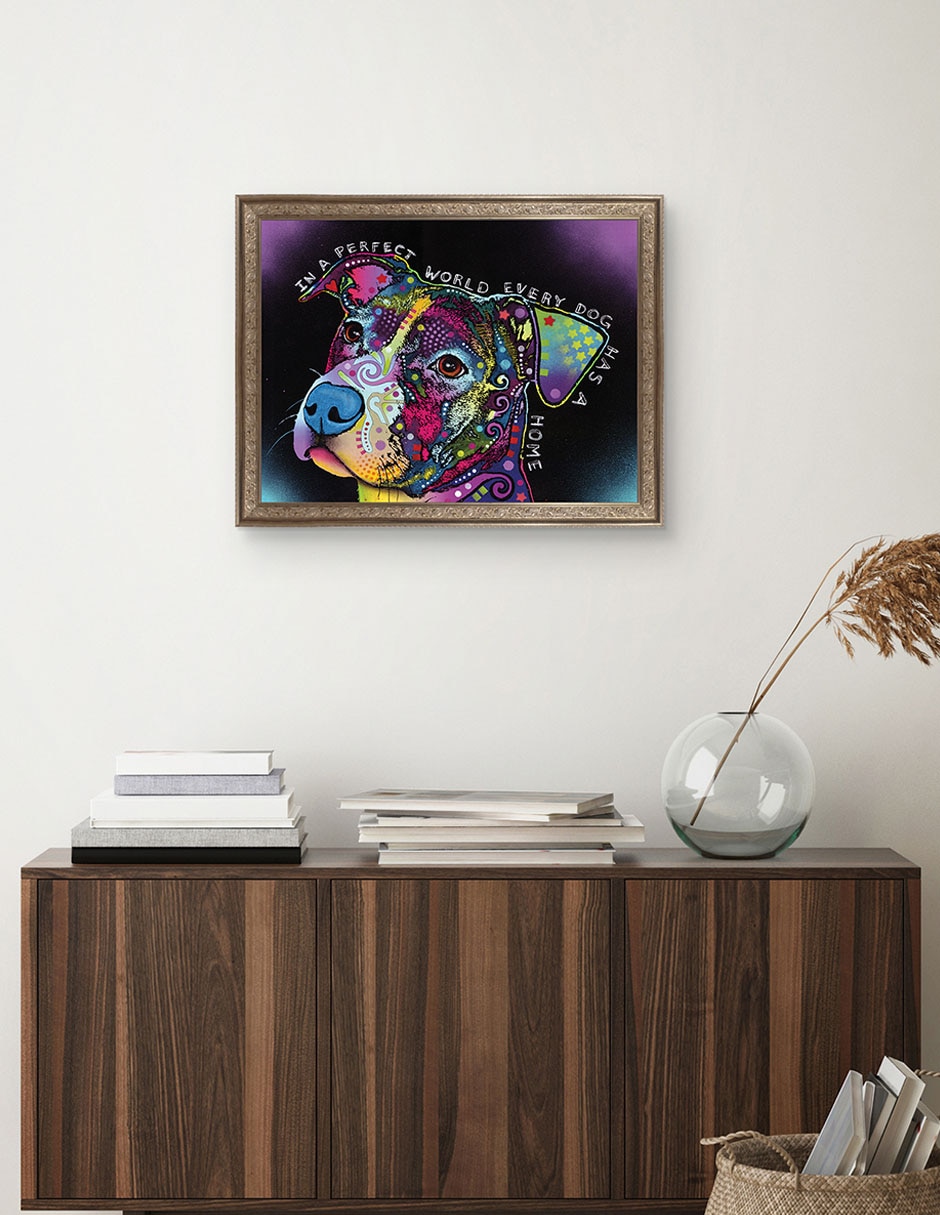 Cuadro decorativo En un mundo perfecto de Dean Russo técnica mixta 4