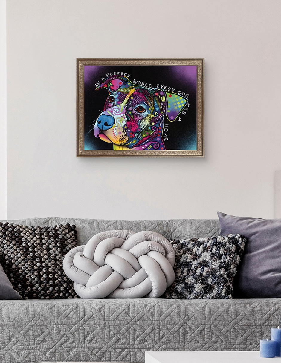 Cuadro decorativo En un mundo perfecto de Dean Russo técnica mixta 5