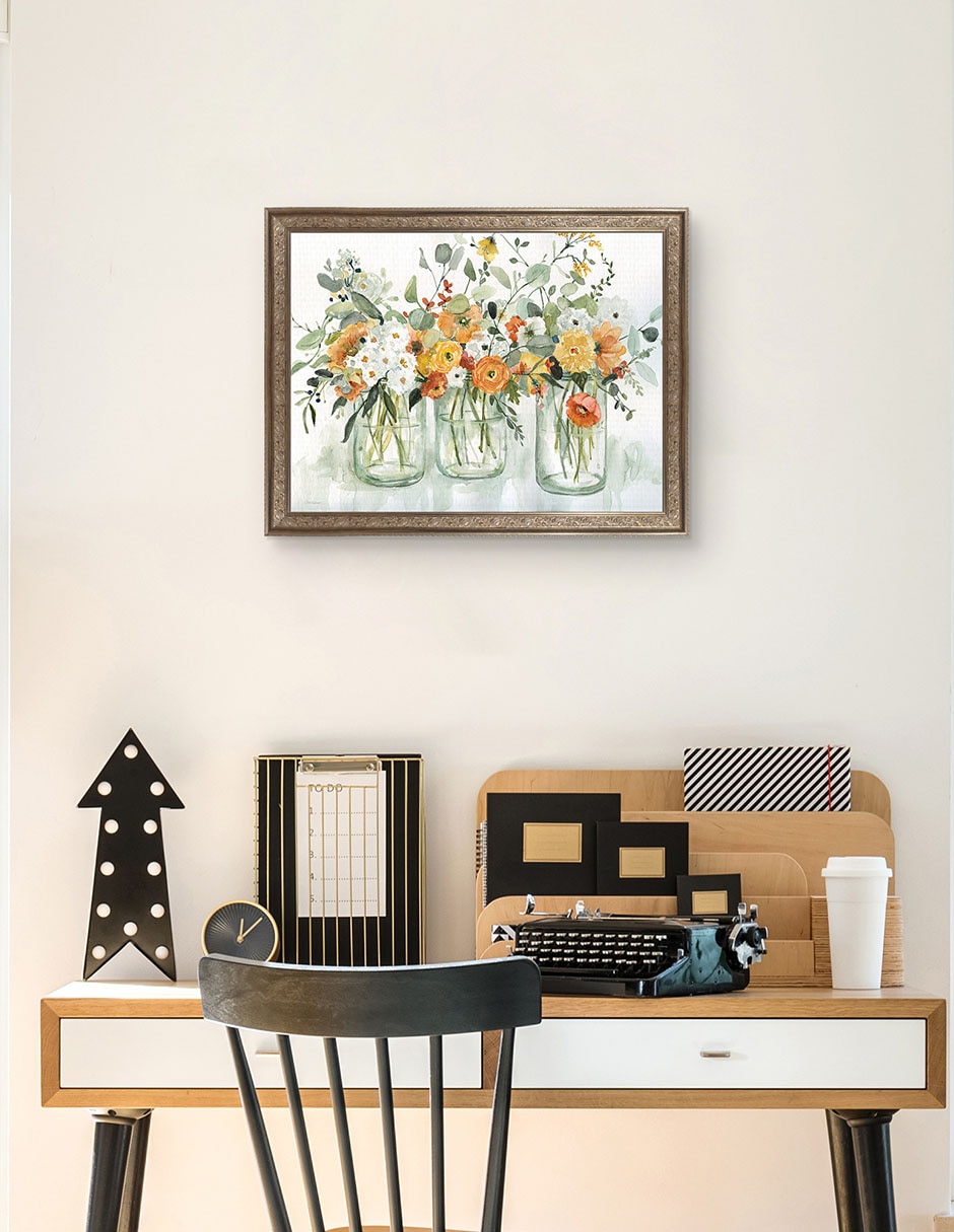 Cuadro decorativo Tres bellezas de Carol Robinson técnica mixta 3
