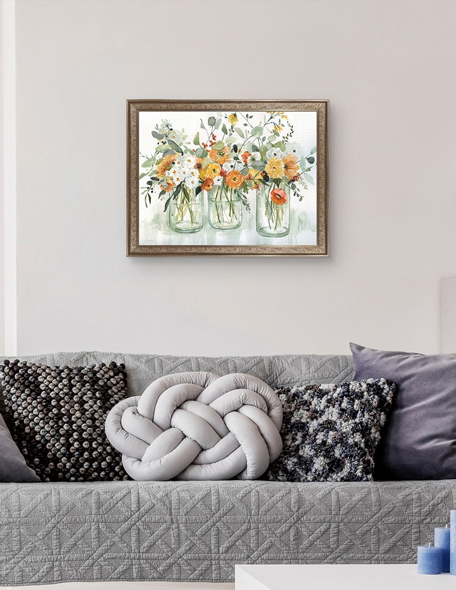 Cuadro decorativo Tres bellezas de Carol Robinson técnica mixta 5