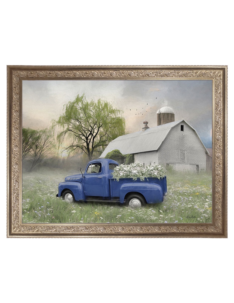 Cuadro decorativo Primavera de antaño de Lori Deiter técnica mixta