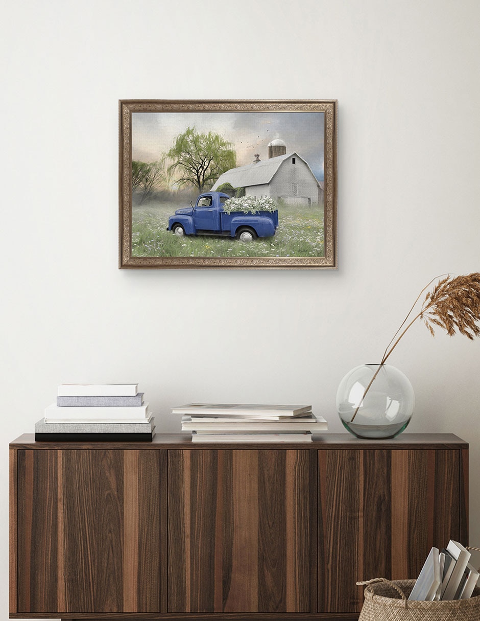Cuadro decorativo Primavera de antaño de Lori Deiter técnica mixta 4