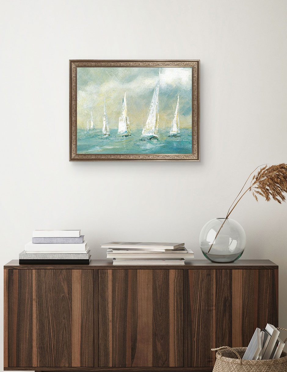 Cuadro decorativo Brisa marina de Carol Robinson técnica mixta 4
