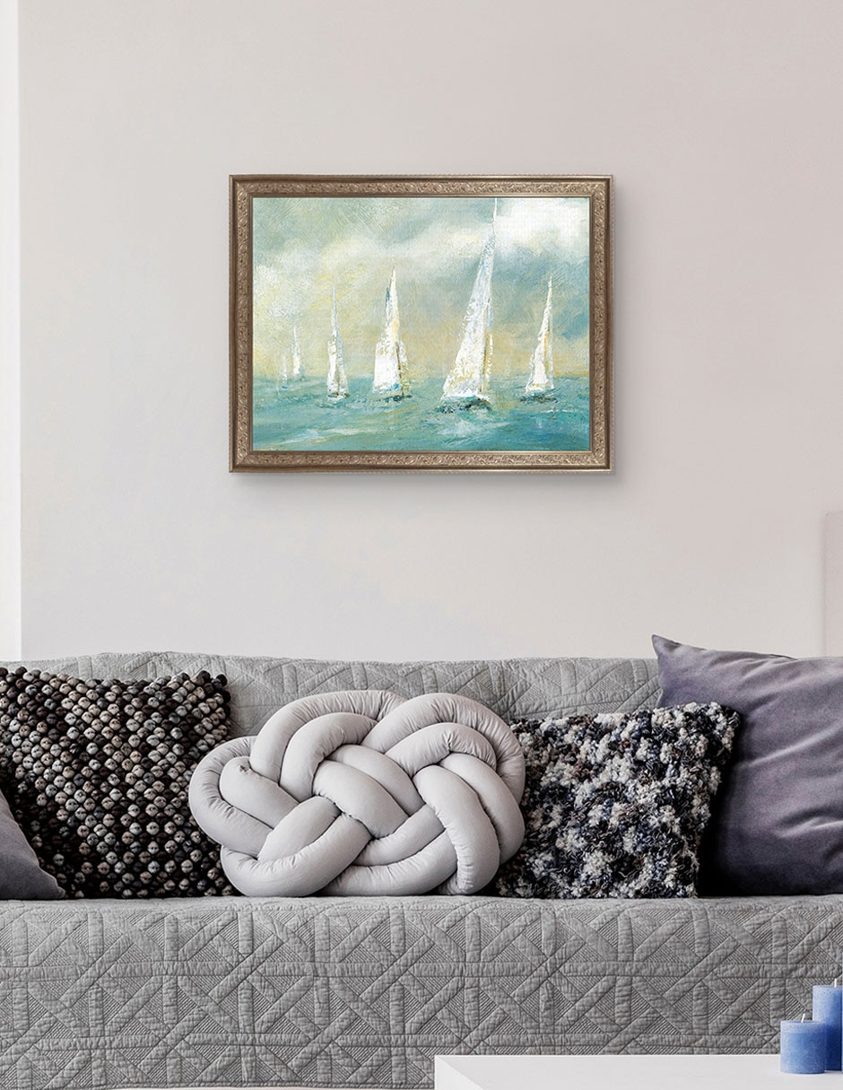 Cuadro decorativo Brisa marina de Carol Robinson técnica mixta 5