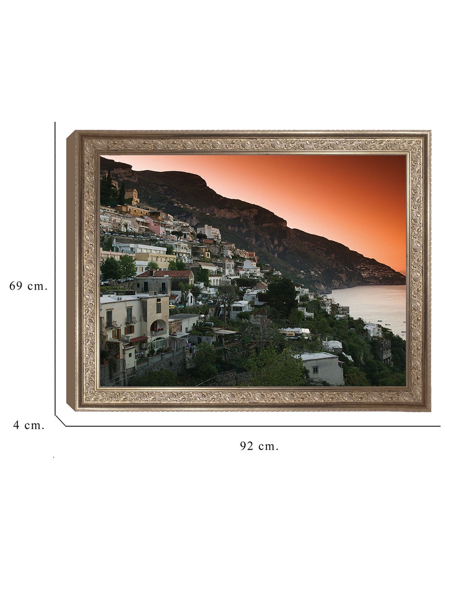 Cuadro decorativo Pueblo en la ladera de Campania de Panoramic Images técnica mixta 2