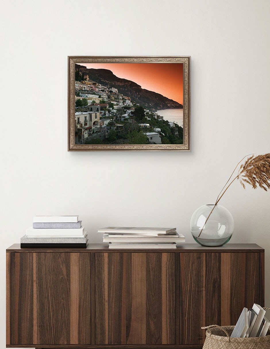 Cuadro decorativo Pueblo en la ladera de Campania de Panoramic Images técnica mixta 4