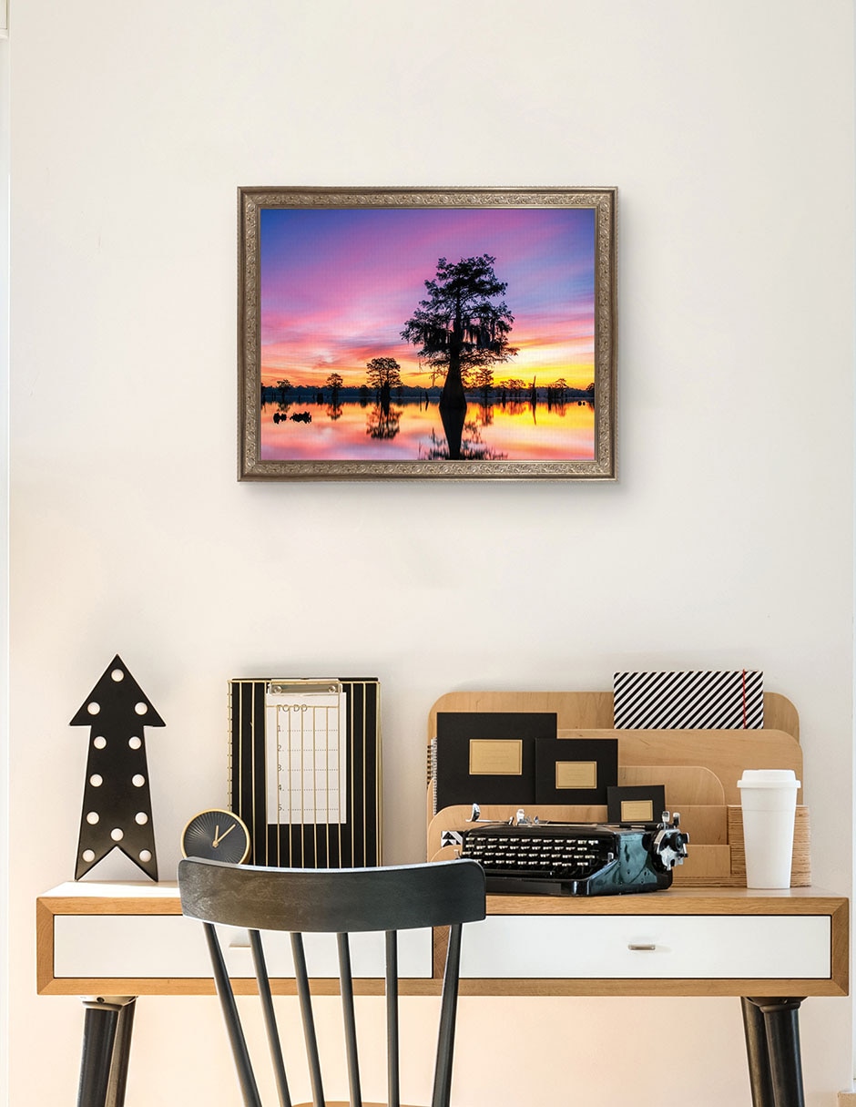 Cuadro decorativo Paisaje de sombras de Andy Crawford técnica mixta 3