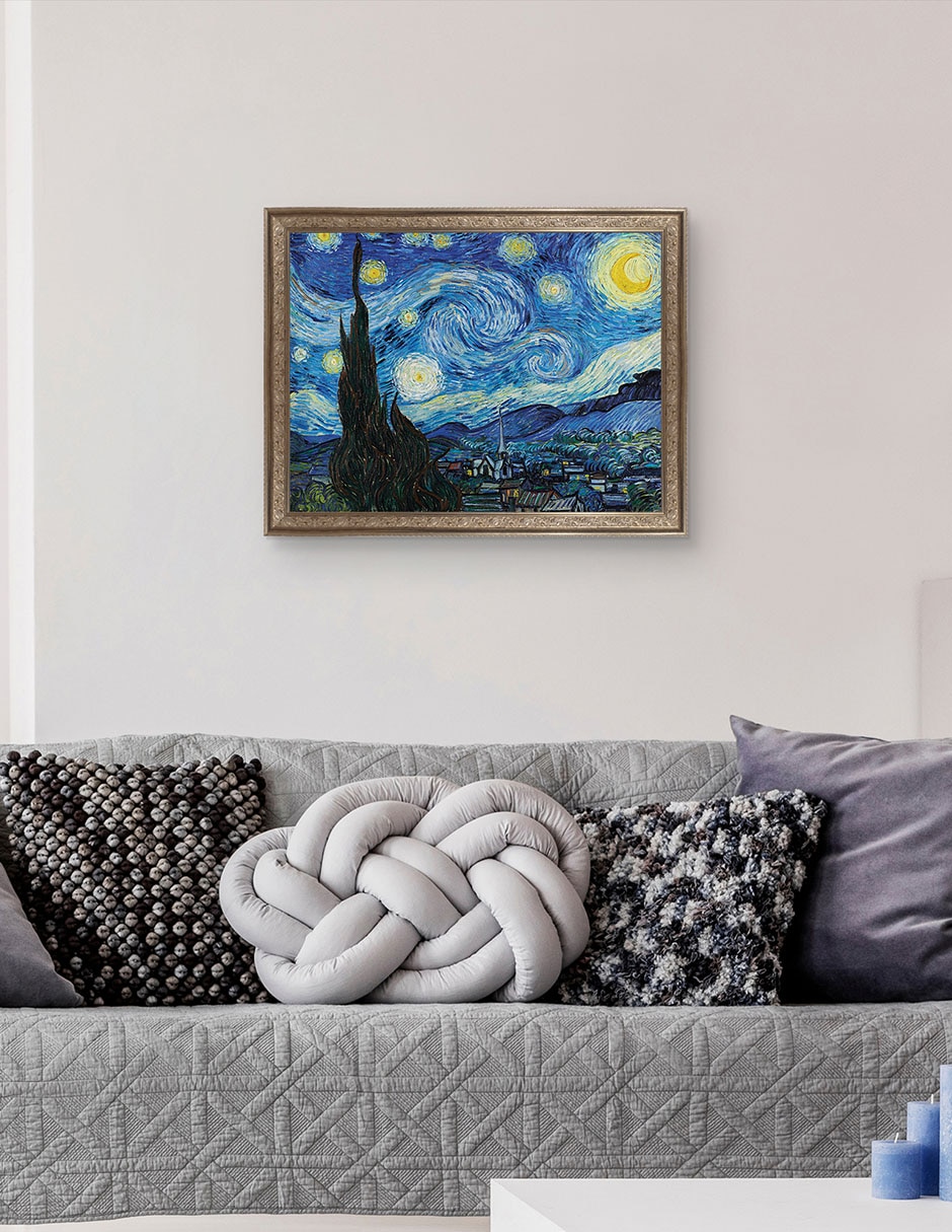 Cuadro decorativo La noche estrellada (1889 de Vincent Van Gogh técnica mixta 5