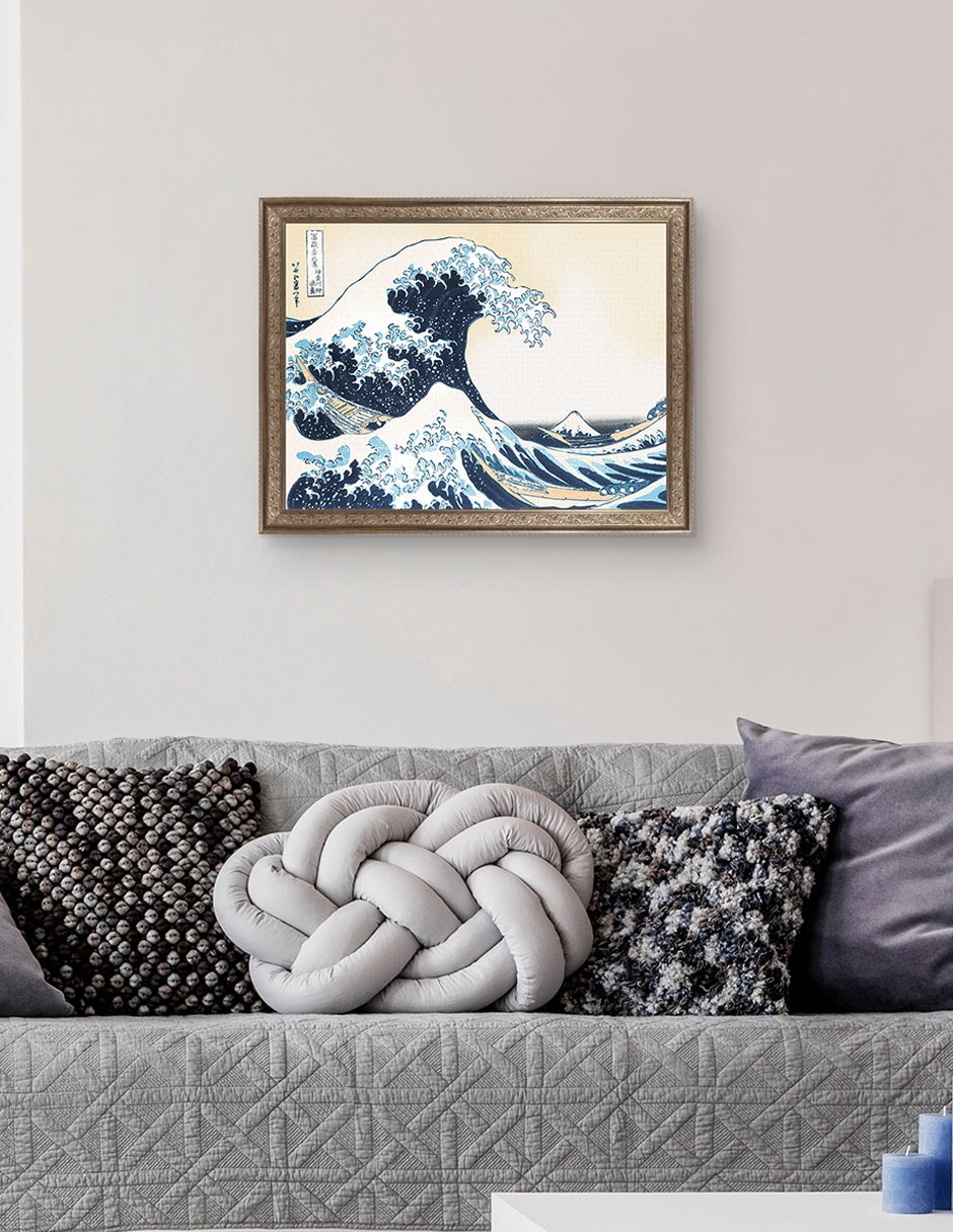 Cuadro decorativo Hokusai – La gran ola de Portfolio Arts Group técnica mixta 5