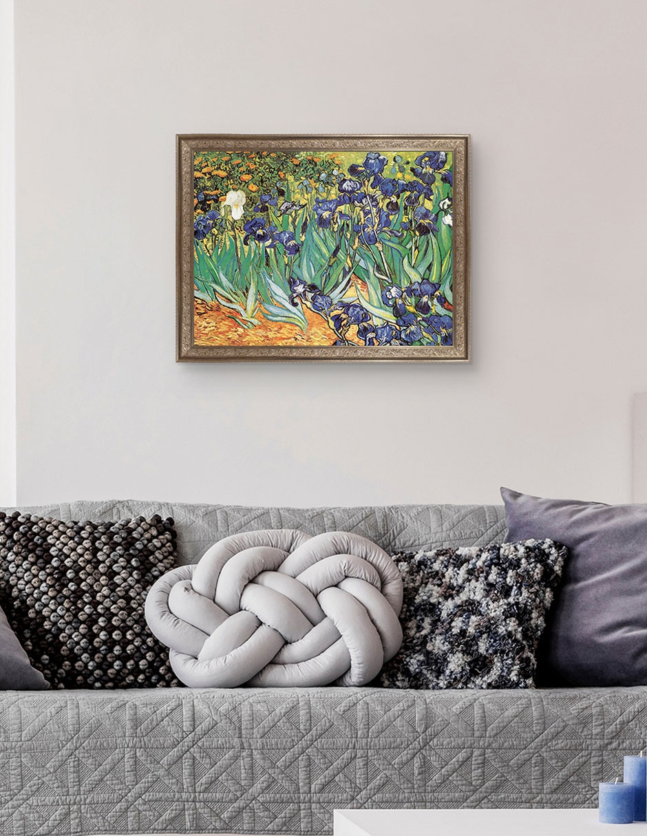 Cuadro decorativo Van Gogh – Jardín de iris de Portfolio Arts Group técnica mixta 5