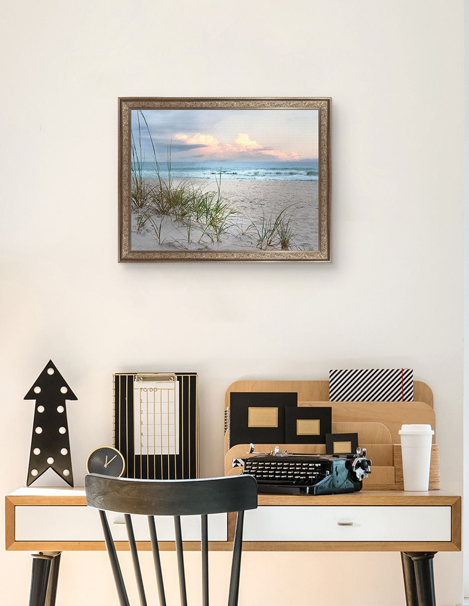 Cuadro decorativo Madera flotante de playa de Nan técnica mixta 3