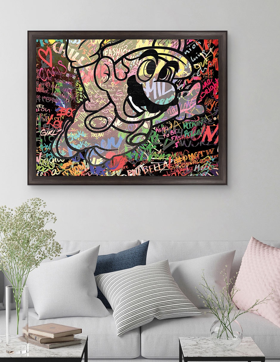 Cuadro decorativo Graffiti de Mario caricatura de The Pop Art Factory técnica mixta 2