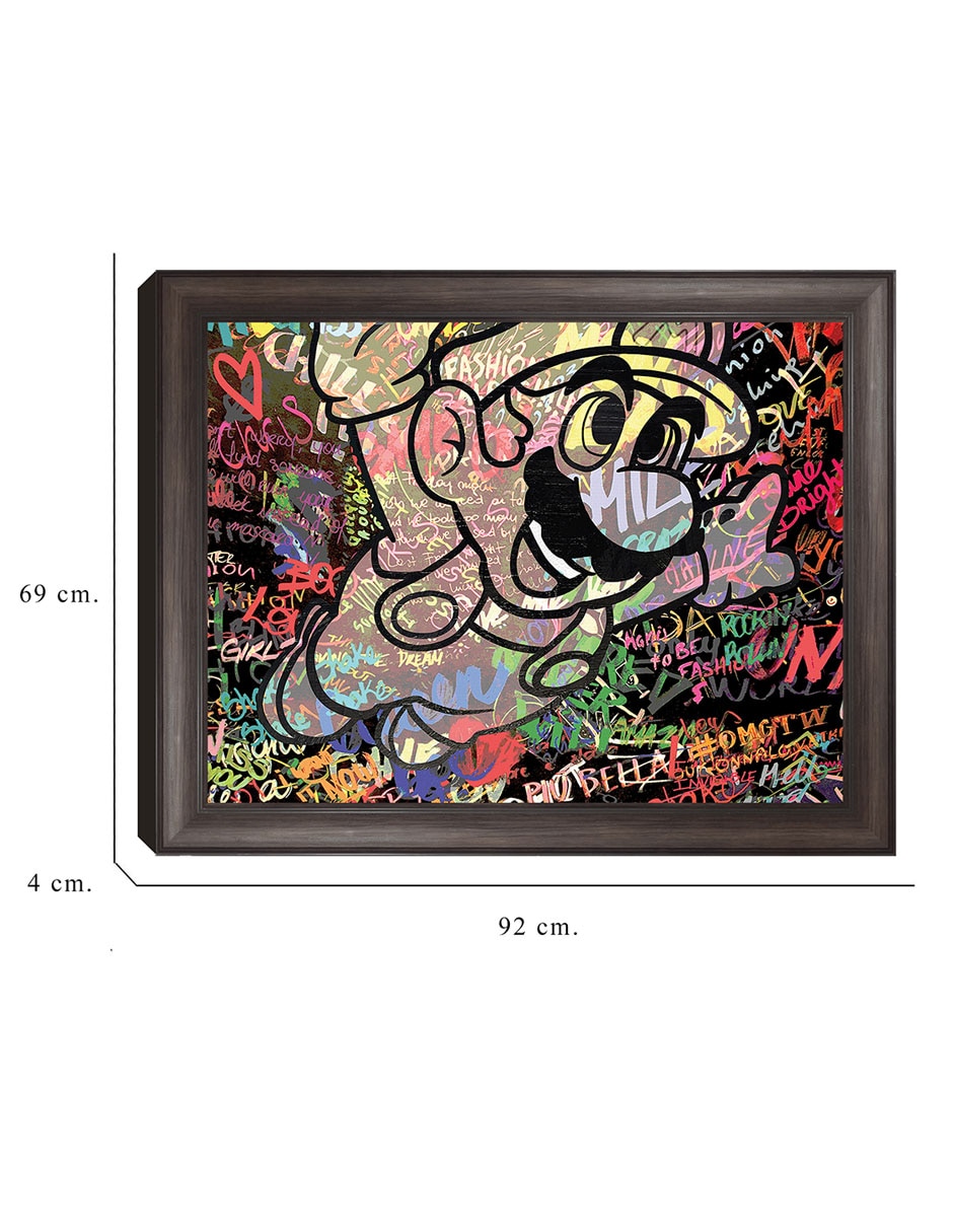 Cuadro decorativo Graffiti de Mario caricatura de The Pop Art Factory técnica mixta 2