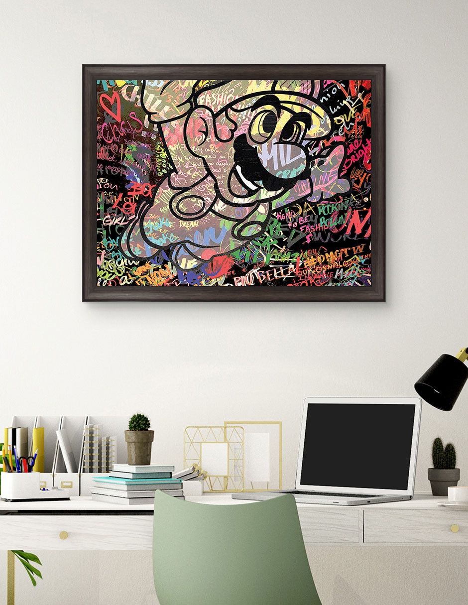 Cuadro decorativo Graffiti de Mario caricatura de The Pop Art Factory técnica mixta 4