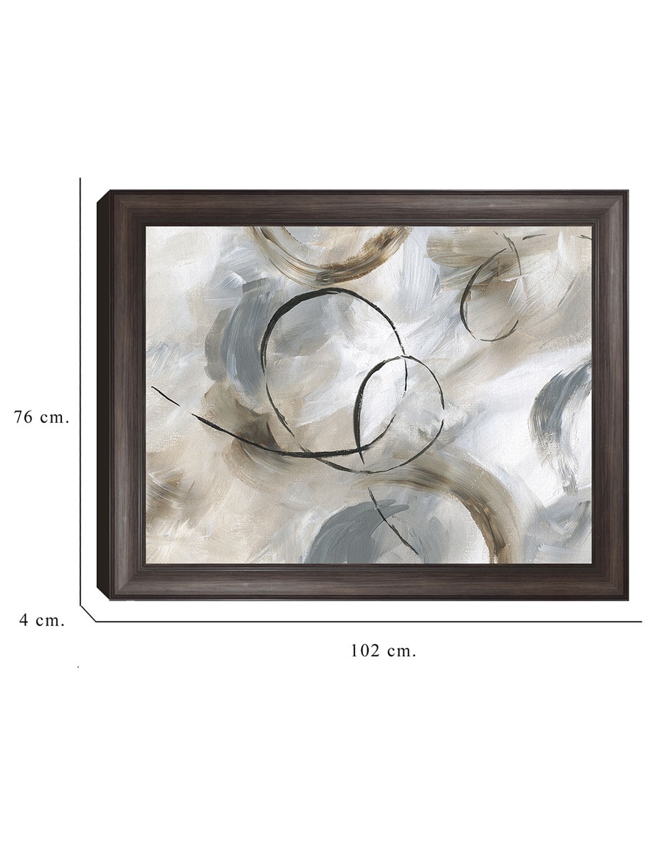 Cuadro decorativo Alegre de Nan técnica mixta 6