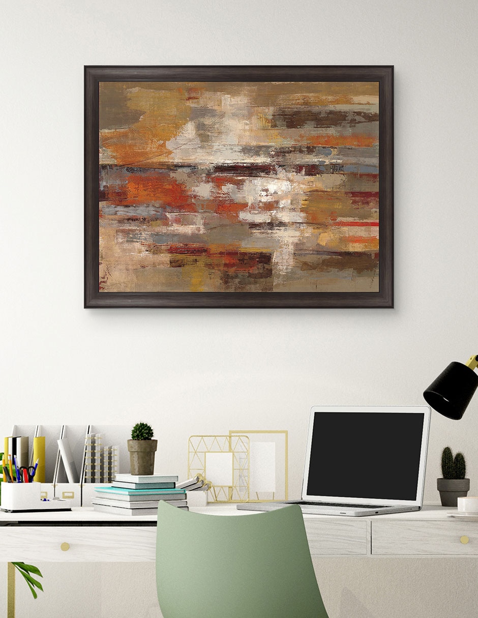 Cuadro decorativo Desierto pintado de Silvia Vassileva técnica mixta 3