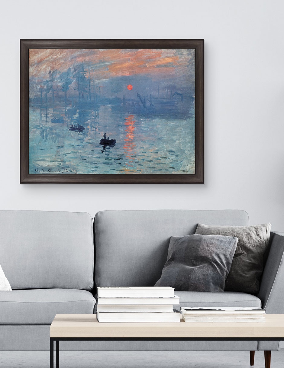 Cuadro decorativo Monet – Impresión: sol naciente de Portfolio Arts Group técnica mixta 3