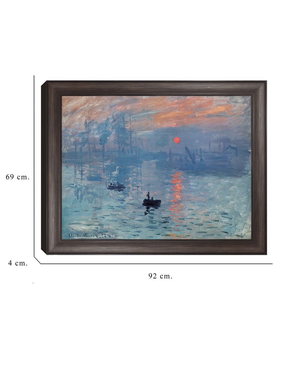 Cuadro decorativo Monet – Impresión: sol naciente de Portfolio Arts Group técnica mixta 2