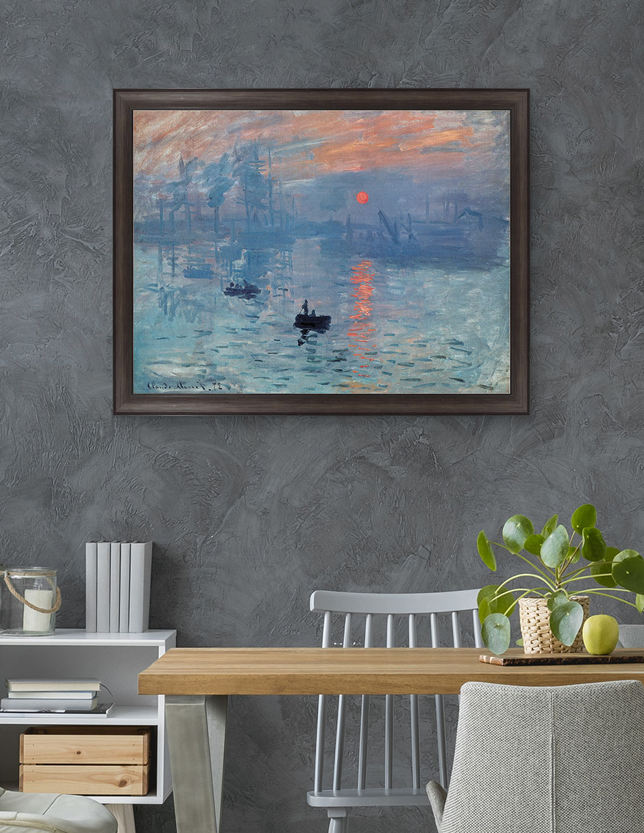 Cuadro decorativo Monet – Impresión: sol naciente de Portfolio Arts Group técnica mixta 4