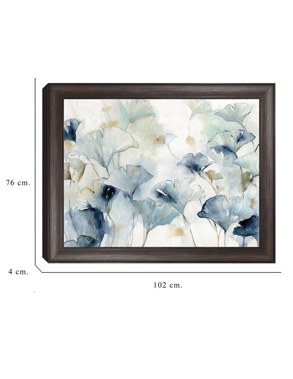 Cuadro decorativo Ginkgo en esplendor de Carol Robinson técnica mixta 6