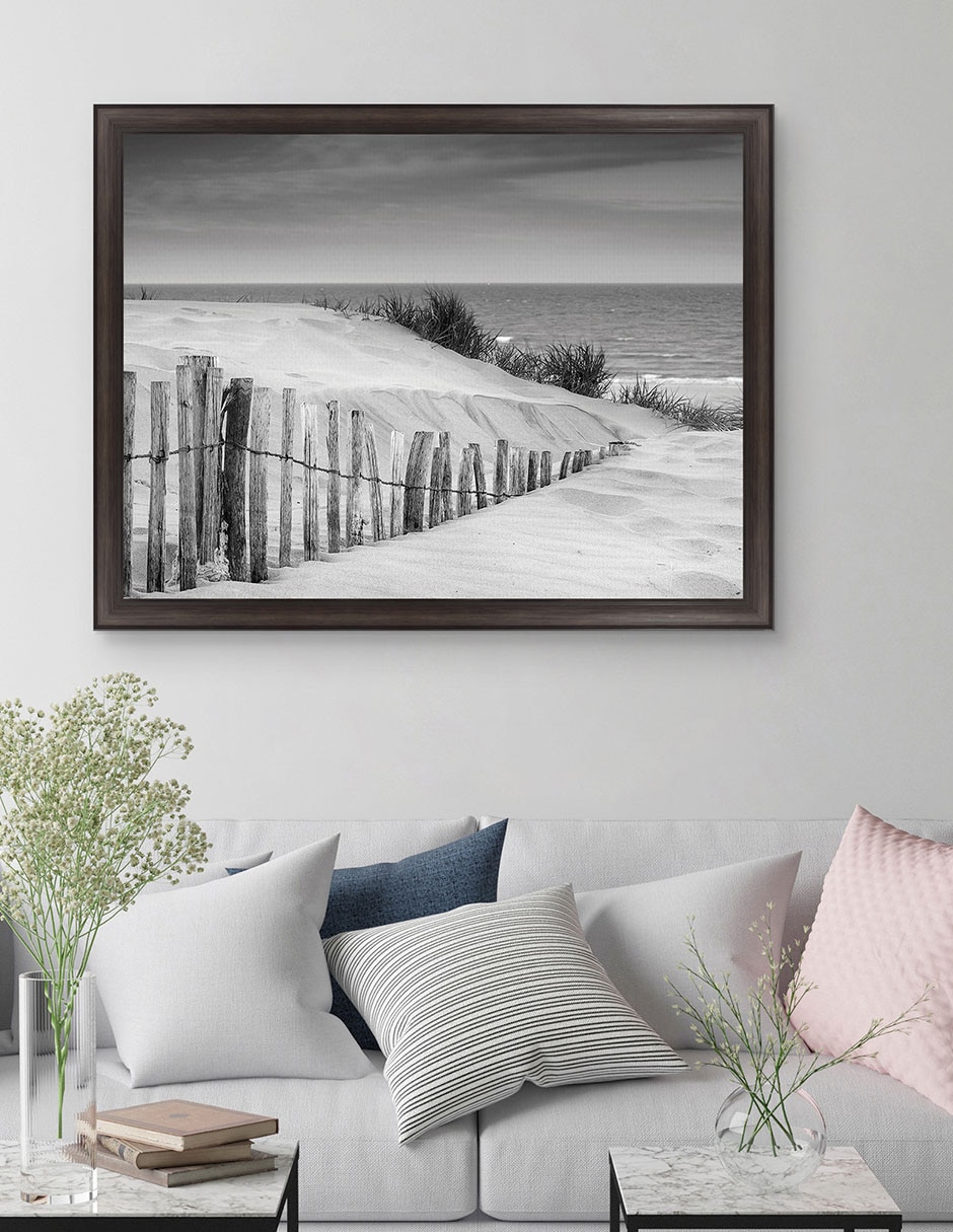Cuadro decorativo Dunas en blanco y negro suave de DP Gallery técnica mixta 2