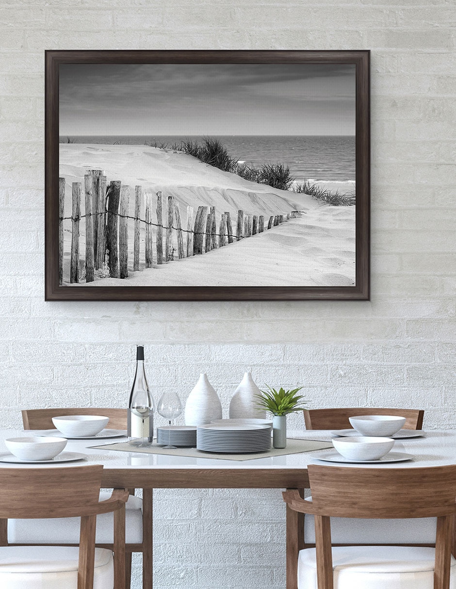 Cuadro decorativo Dunas en blanco y negro suave de DP Gallery técnica mixta 3