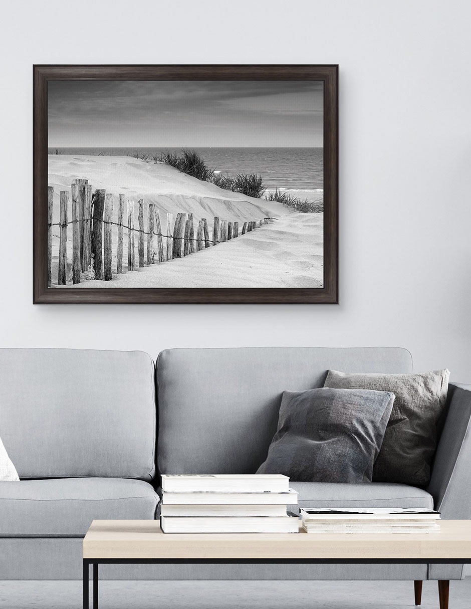 Cuadro decorativo Dunas en blanco y negro suave de DP Gallery técnica mixta 3