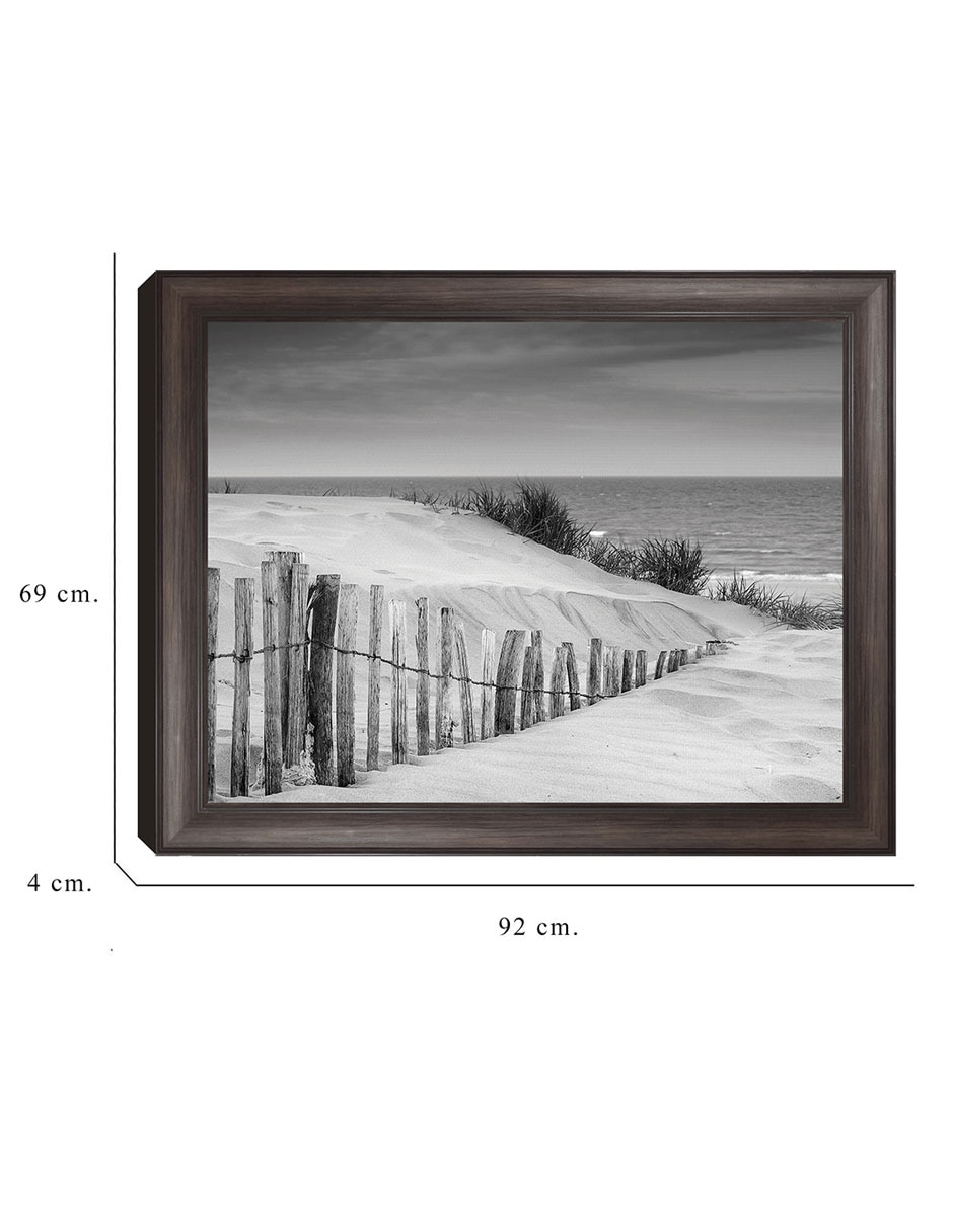 Cuadro decorativo Dunas en blanco y negro suave de DP Gallery técnica mixta 2