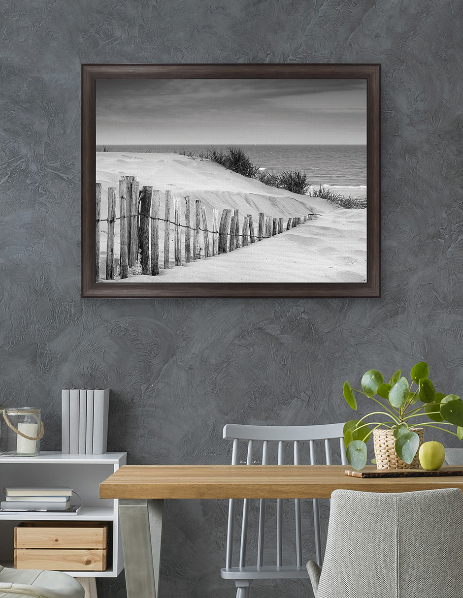 Cuadro decorativo Dunas en blanco y negro suave de DP Gallery técnica mixta 5