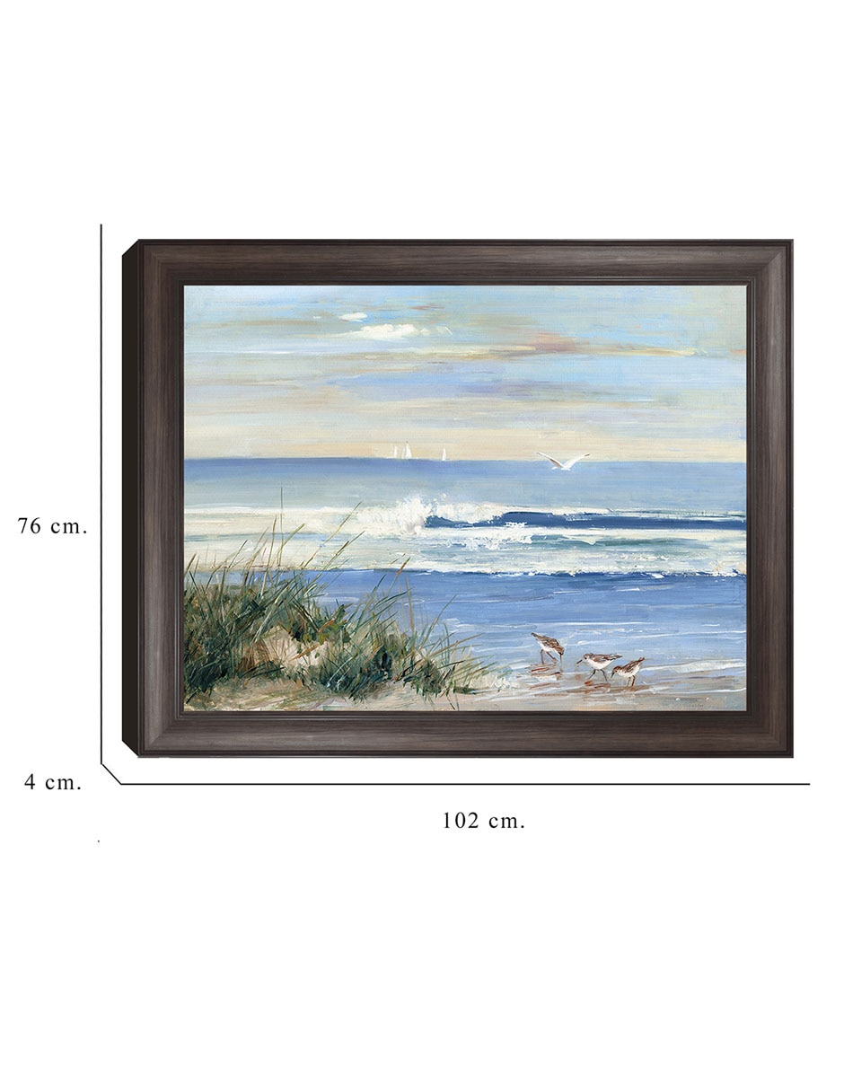 Cuadro decorativo Recolectores de playa de Sally Swatland técnica mixta 2