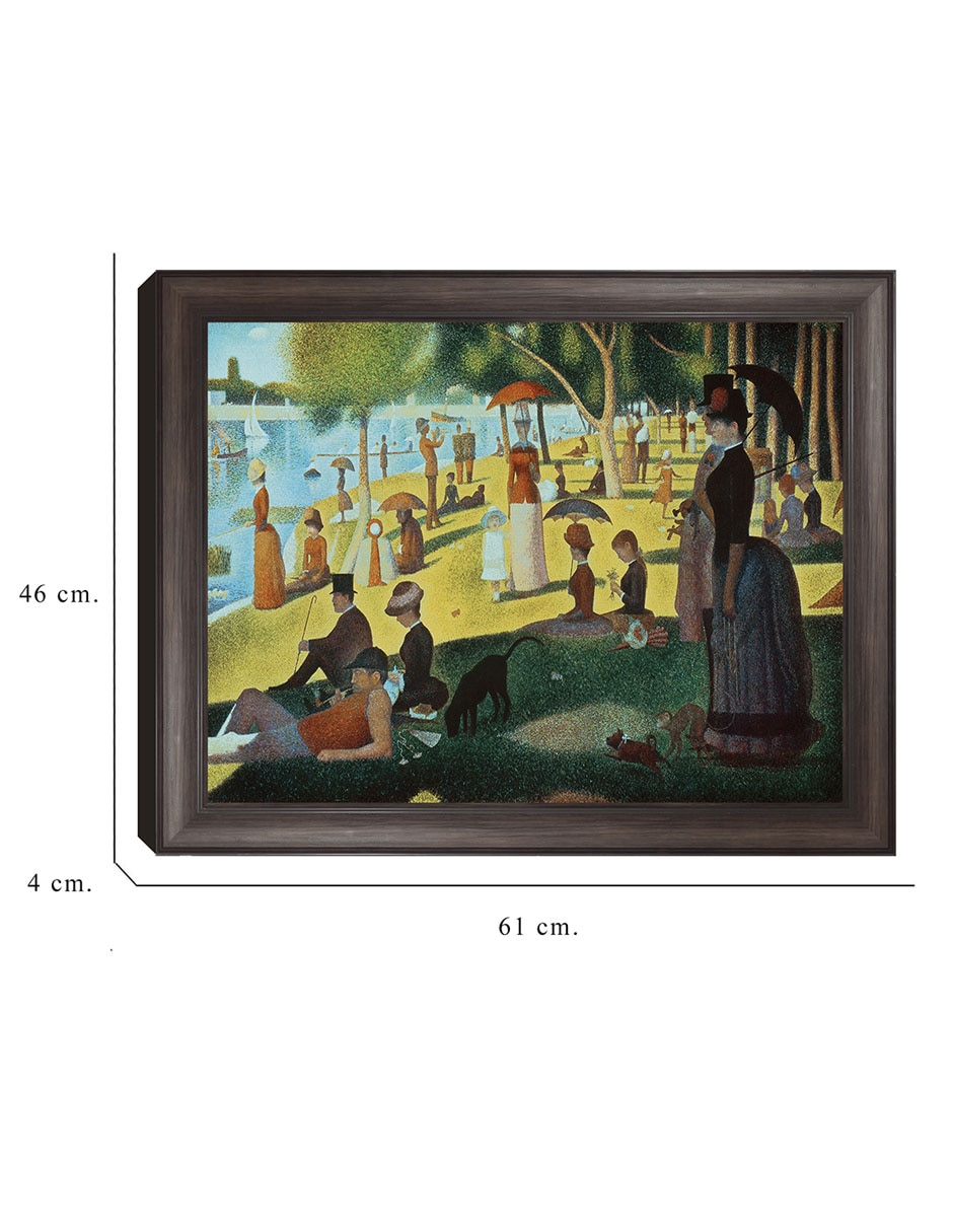 Cuadro decorativo Seurat – Tarde de domingo en la isla de Portfolio Arts Group técnica mixta 2